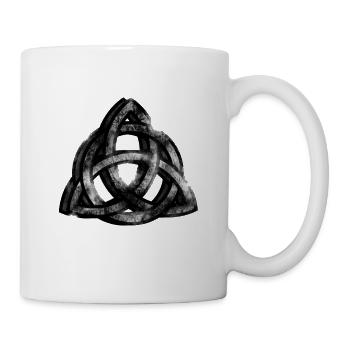Keltisch Knoten Kelten keltisch Symbol Runen - Tasse - Weiß - Rechts