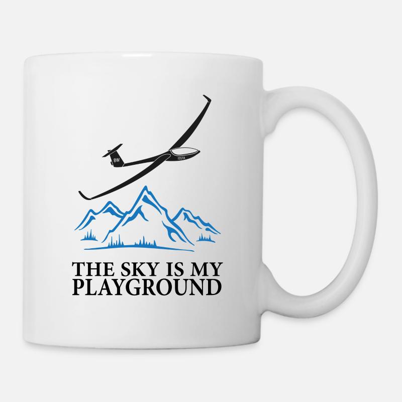 Planeur, planeur, avion, pilote - Mug blanc - blanc