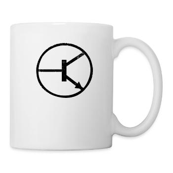 Transistor électronique NPN - Mug blanc - blanc - Droite