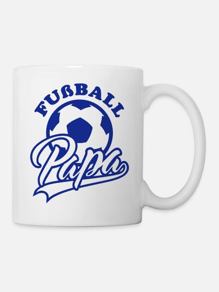 Fußball Papa - Tasse - Weiß