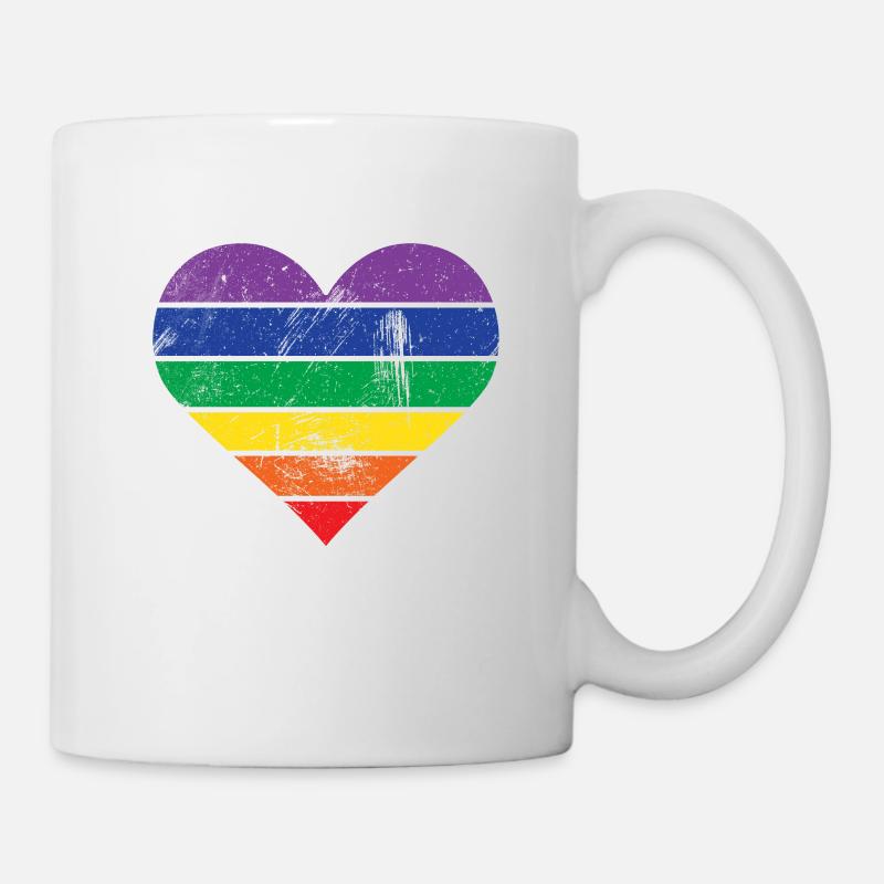 Arc en ciel - Mug blanc - blanc