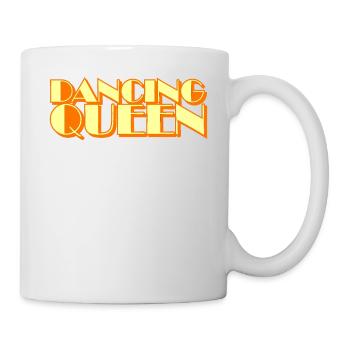 Dancing Queen 70s Vintage T-Shirt - Tasse - Weiß - Rechts