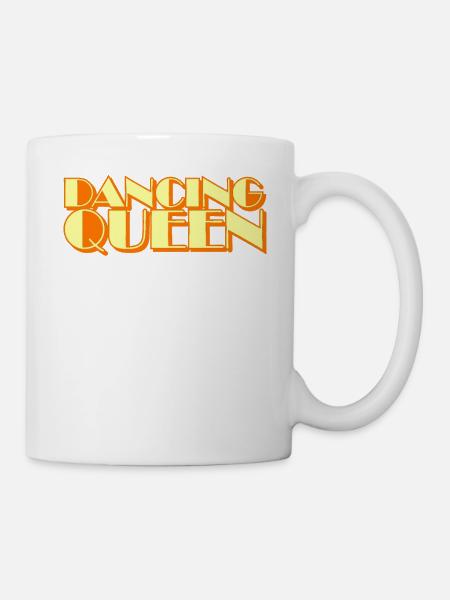 Dancing Queen 70s Vintage T-Shirt - Tasse - Weiß