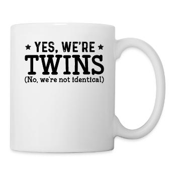 Oui, nous sommes jumeaux - Mug blanc - blanc - Droite