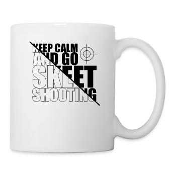 Skeet Shot Shooter Cible de tir pigeon d'argile - Mug blanc - blanc - Droite
