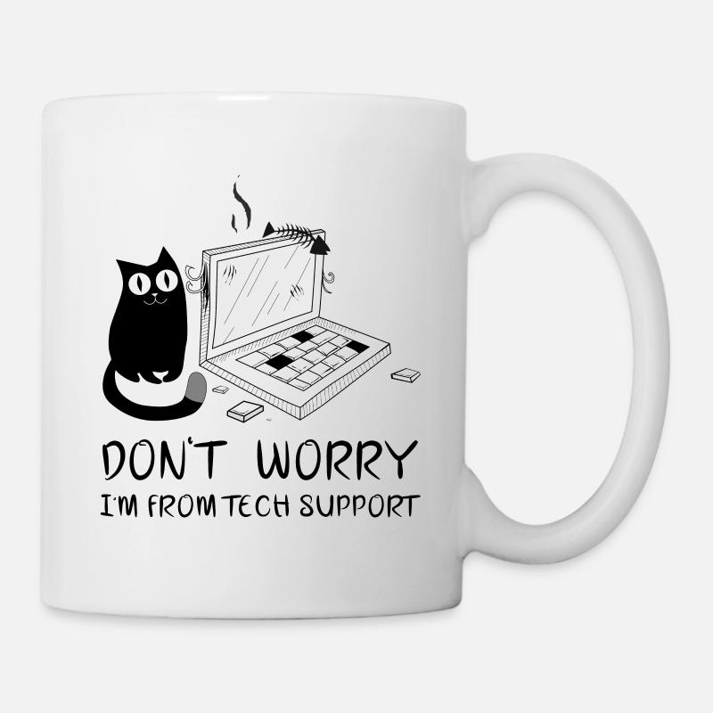 Tech Support PC Lustig - Tasse - Weiß