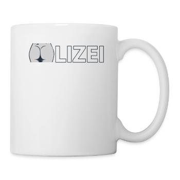 Polizei Hintern Popo Po zilei Polizei - Tasse - Weiß - Rechts