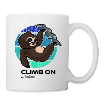 Climbing sloth - Mug - white - Right