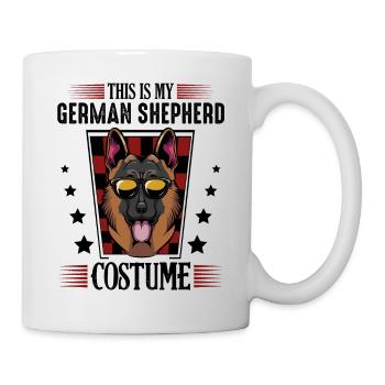 Ceci est mon cadeau de costume de berger allemand - Mug blanc - blanc - Droite