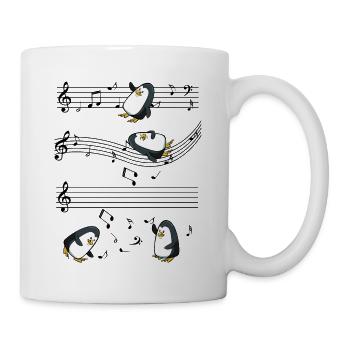 manchot - Mug blanc - blanc - Droite