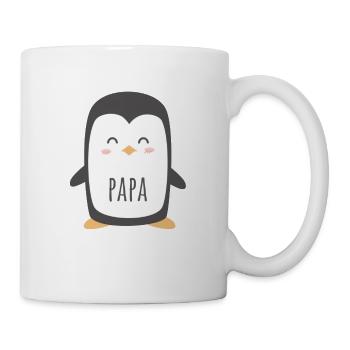 Papa Penguin - Funny And Cute Dad Gift - Tasse - Weiß - Rechts