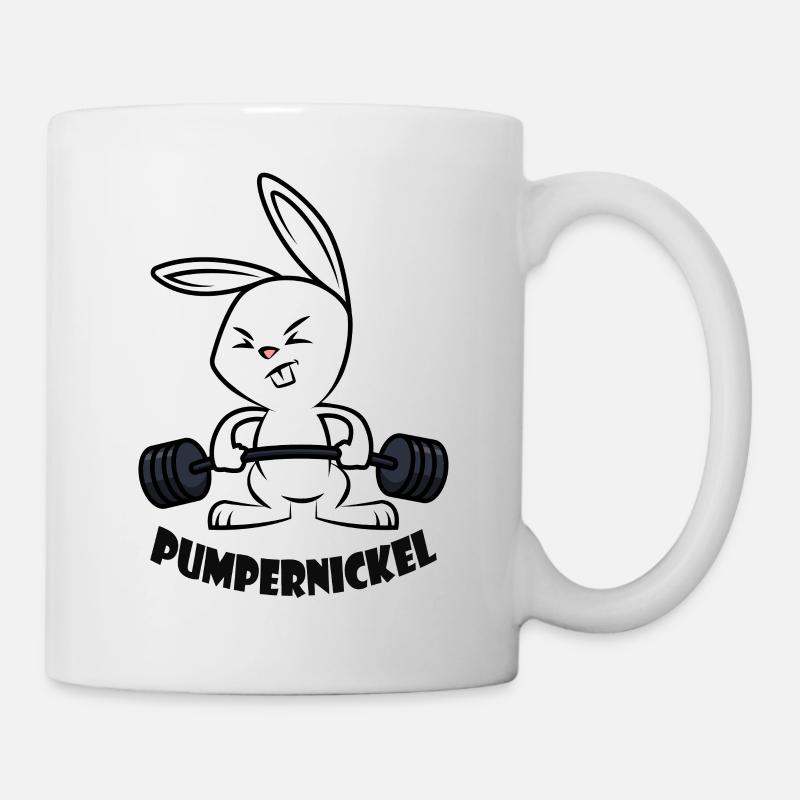 Pumpernickel Workout - Tasse - Weiß