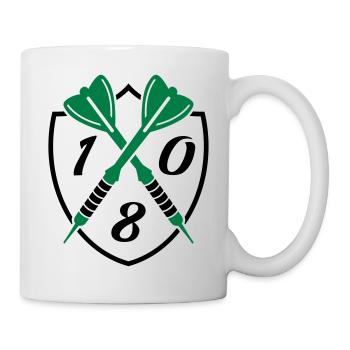 darts 180 - Tasse - Weiß - Rechts