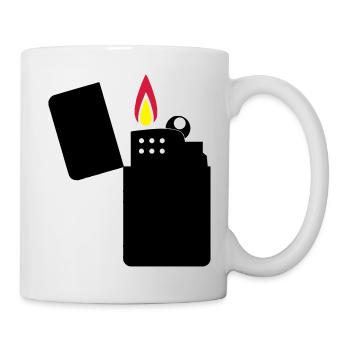 feuerzeug_02 - Tasse - Weiß - Rechts