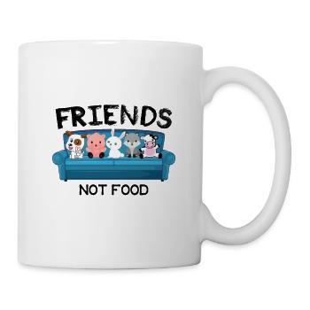Friends Not Food Tiere sind unsere Freunde - Tasse - Weiß - Rechts