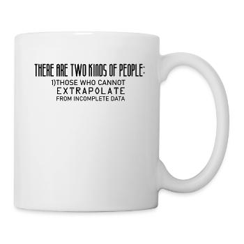 Mathematik Lustiges Mathe Extrapolate - Tasse - Weiß - Rechts