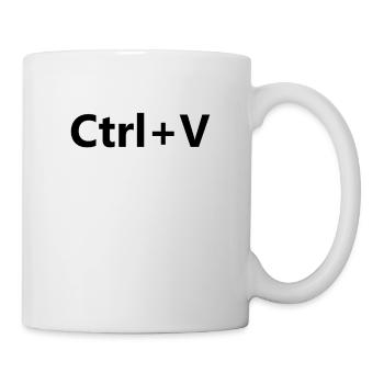 Strg V Familie Partnerlook Copy Paste - Tasse - Weiß - Rechts