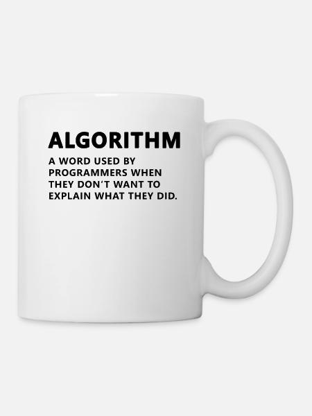 Programmierer Algorithmus Definition - Tasse - Weiß