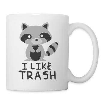 Racoon - I like Trash - Tasse - Weiß - Rechts