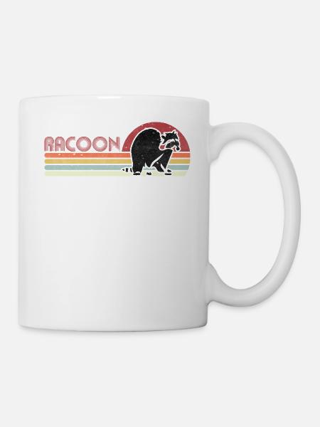 Racoon - Tasse - Weiß