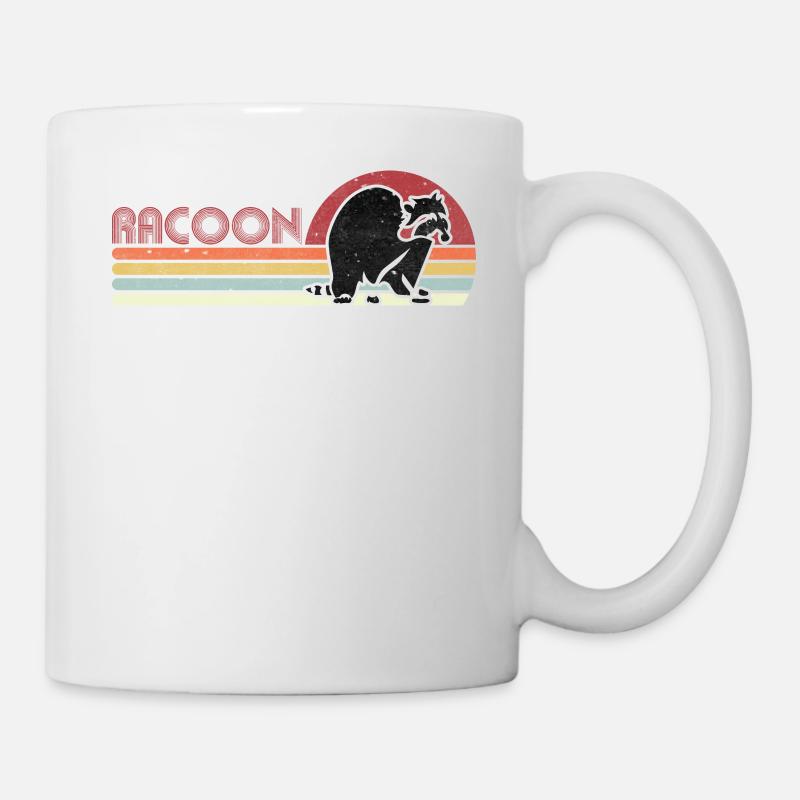 Racoon - Tasse - Weiß