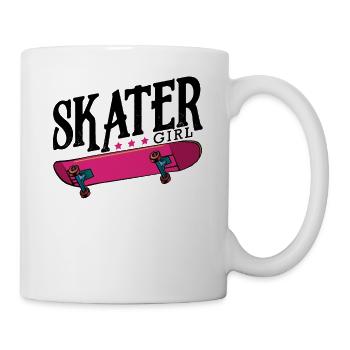 Skater Girl Skateboard Skate Skater Gift - Mug - white - Right