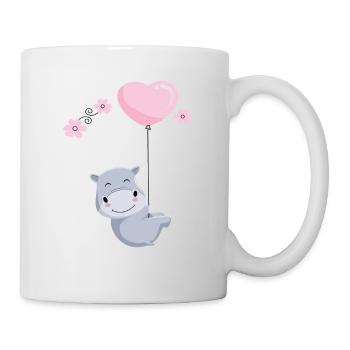 SWEET NILE HORSE WITH HEART BALLOON GIFT IDEA - Mug - white - Right