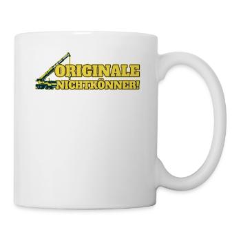 Kranplätze müssen verdichtet sein - Tasse - Weiß - Rechts