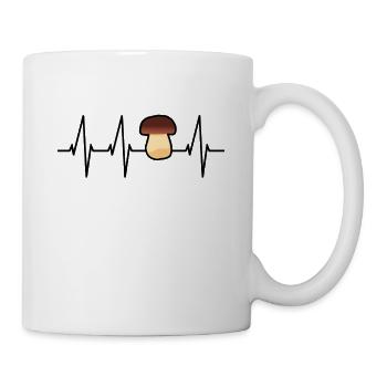 Pilze sammeln - Tasse - Weiß - Rechts