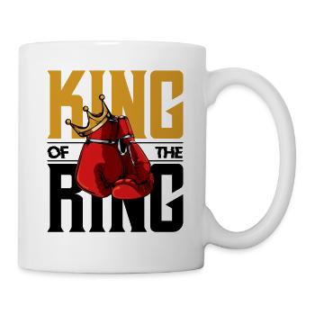 King Of The Ring Boxing Gloves Boxer Gift - Mug - white - Right