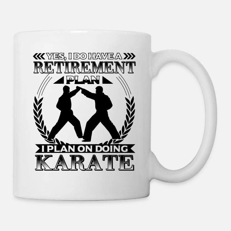 Retirement Plan Karate - Mug - white