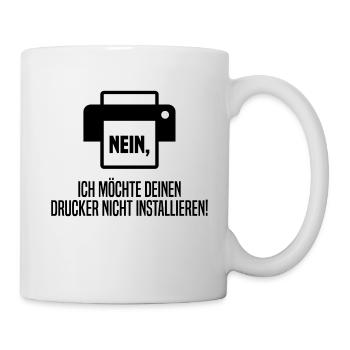 Drucker installieren - Tasse - Weiß - Rechts
