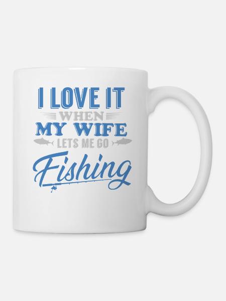 Angeln Fischen Spruch Lustig Angler Fischer - Tasse - Weiß