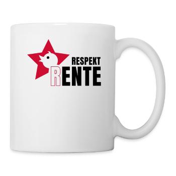 Rentner Rentnerin Respekt Rente Ente Respektrente - Tasse - Weiß - Rechts