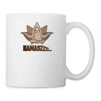 Yoga Namaste paresseux cadeau d'anniversaire drôle - Mug blanc - blanc - Droite