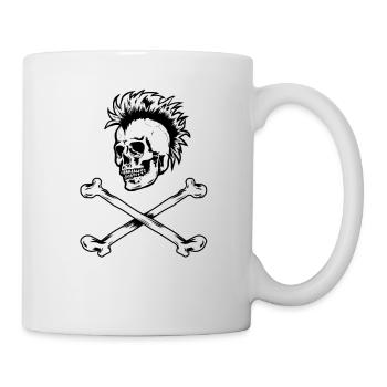 Crâne Crâne Mort Créature Dark Horror Occulte - Mug blanc - blanc - Droite