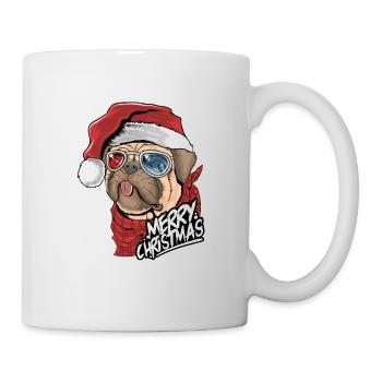 Christmas dog Pug Christmas - Mug - white - Right