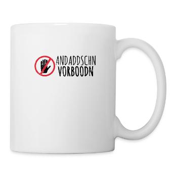 ne touchez pas en dialecte saxon Ossi Saxe - Mug blanc - blanc - Droite