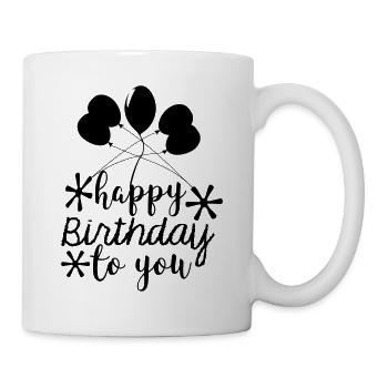 Happy Birthday To You Balloons - Mug - white - Right