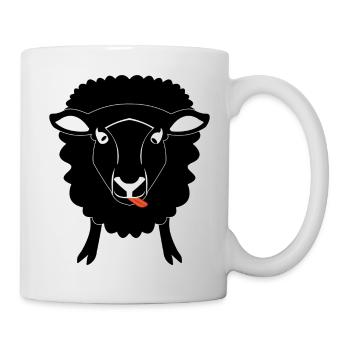 schwarzes Schaf der Familie schwarze Schafe Hirte - Tasse - Weiß - Rechts