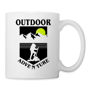 Outdoor Adventure bw - Mug - white - Right