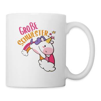 Große Schwester Meerestiere Ozean Süß - Tasse - Weiß - Rechts