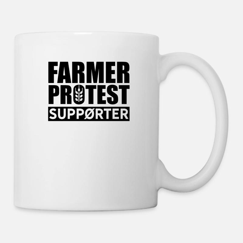 Bauernprotest Bauer Protest Bauern Demo Traktor - Tasse - Weiß