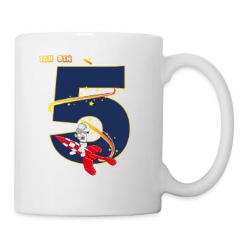 Weltraum 5. Geburtstag Jungen Astronaut - Tasse - Weiß - Rechts