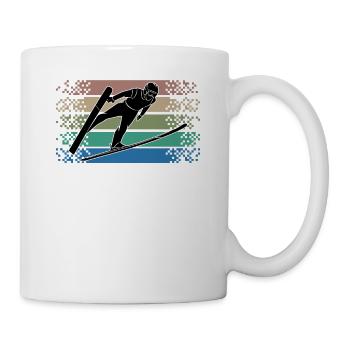 Ski Jumper Retro - Mug - white - Right