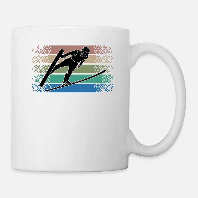 Ski Jumper Retro - Mug blanc - blanc