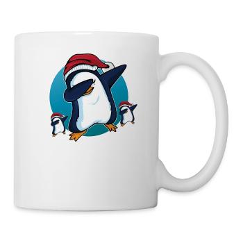 Dabbing Pinguin Dab Tanz Geschenk Geburtstag - Tasse - Weiß - Rechts