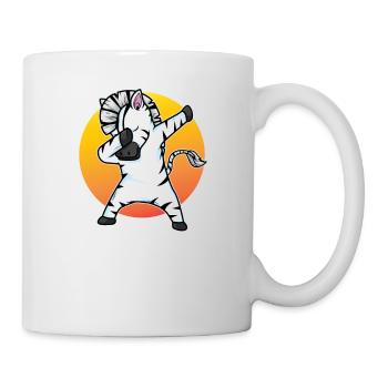 Dabbing Zebra Funny Dab Dance Gift Anniversaire - Mug blanc - blanc - Droite