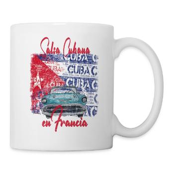Salsa Cubana in Frankreich - Salsa dance clothes - Tasse - Weiß - Rechts