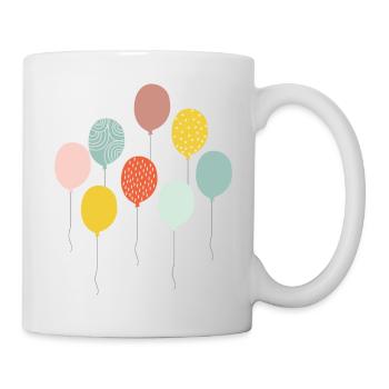 Luftballons - Tasse - Weiß - Rechts